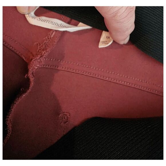 Soft Surroundings Clay Stretch Pants – 1X – Pull-On Neutral Trousers - Picture 5 of 5